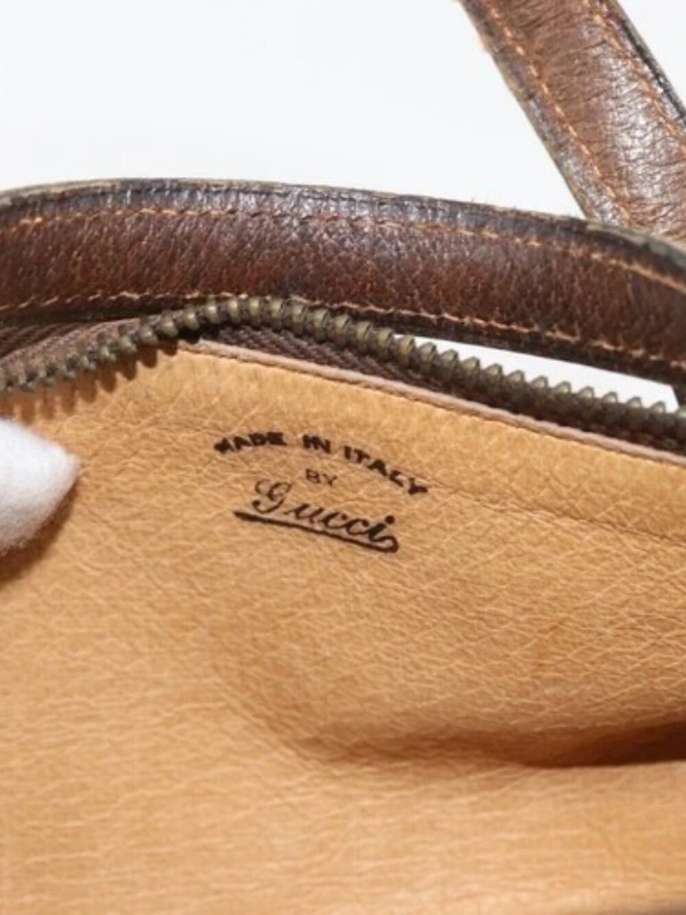 GUCCI Hand Bag Leather Brown Auth 173031 - Picture 12 of 16